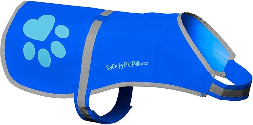 SafetyPUP XD Urban Dog Reflective Vest. Our Fluorescent Hi-Visibility Dog Jacket in Multi-Colors Helps to Safeguard Your PUP in The Outdoors On and Off Leash